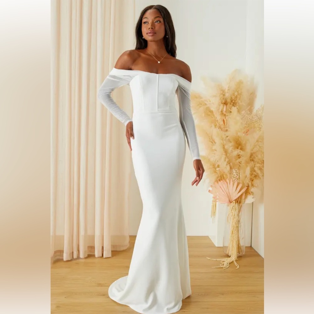White Off Shoulder Dress
